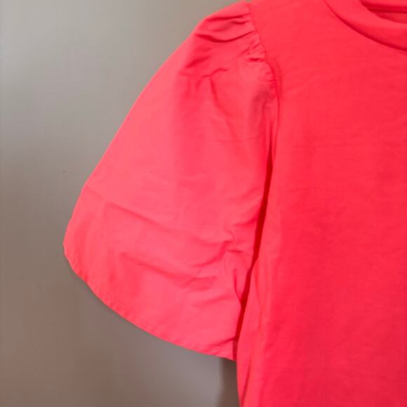 NWT Pink Women's Flutter Sleeve Tee Shirt - Picture 3 of 4